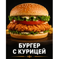 Бургер с курицейй